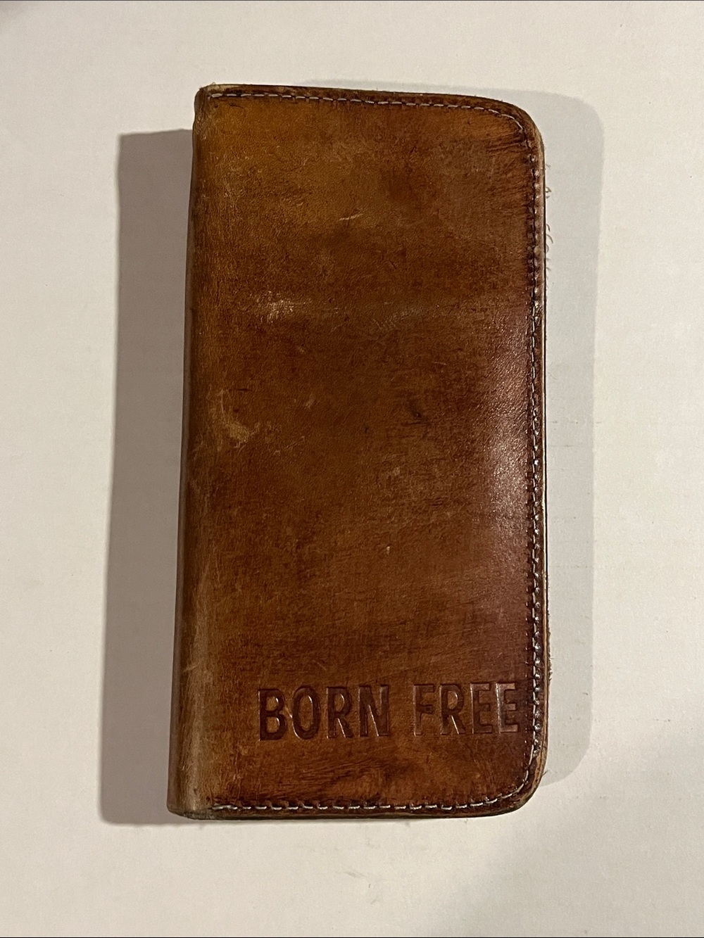 Brown Leather Phone Wallet - First MFG Co